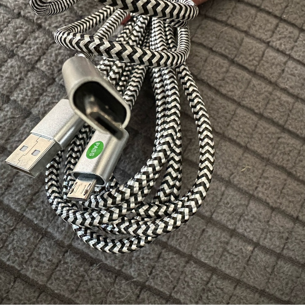 TWO- 6 feet long iPhone chargers